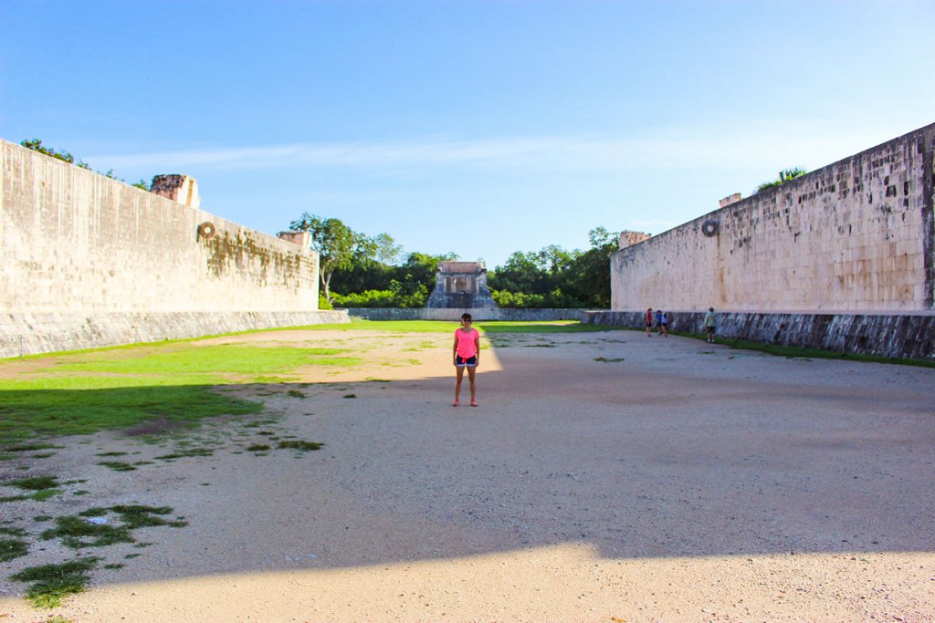 Der große Ballspielplatz in Chichen Itza