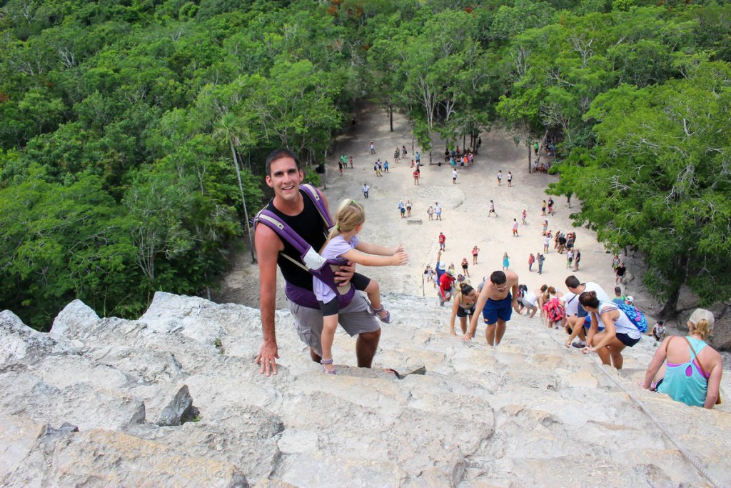 Cobá Pyramide besteigen