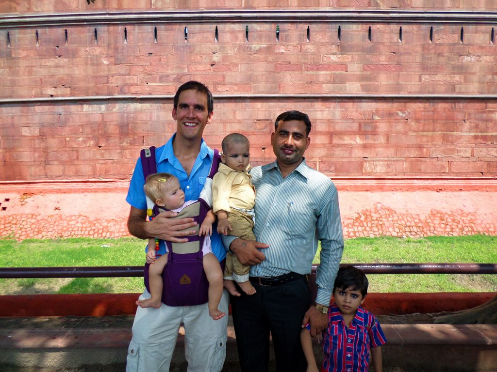 Indien Familie Fotos machen