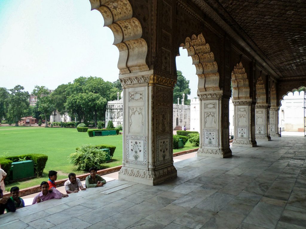 Rotes Fort in Old Delhi von innen