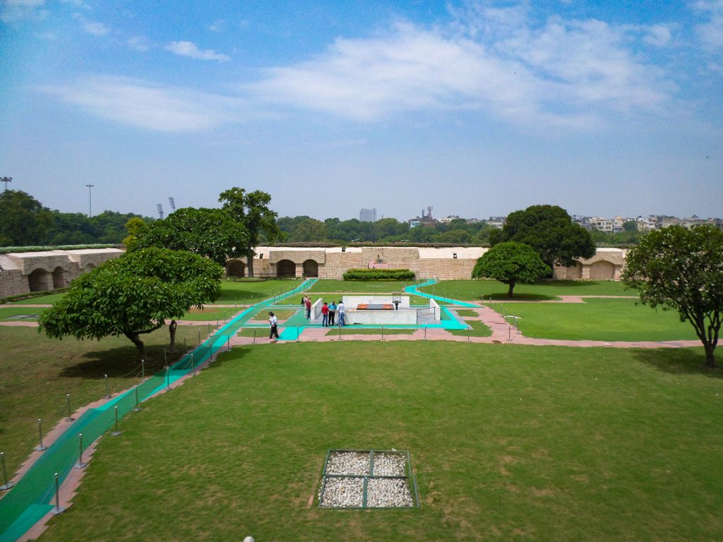 Raj Ghat Gandhi Denkmal Delhi