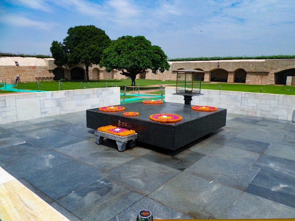 Raj Ghat Mahatma Gandhi Denkmal Delhi