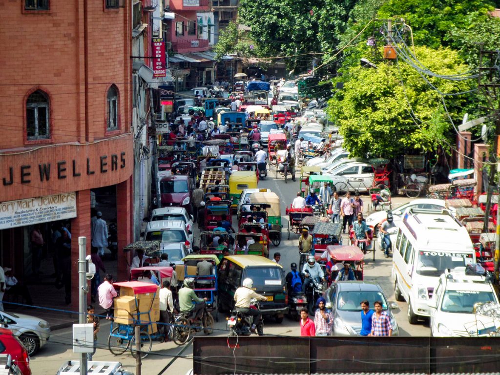 Verkehr Delhi Indien