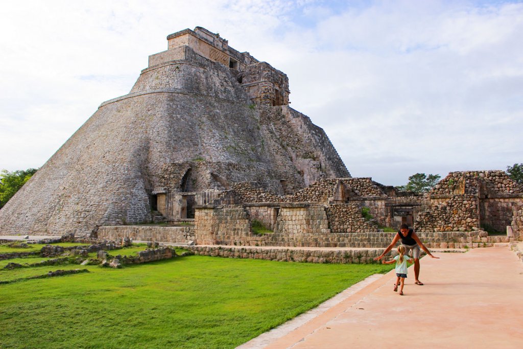 Zauberer Pyramide Vogelplatz Uxmal