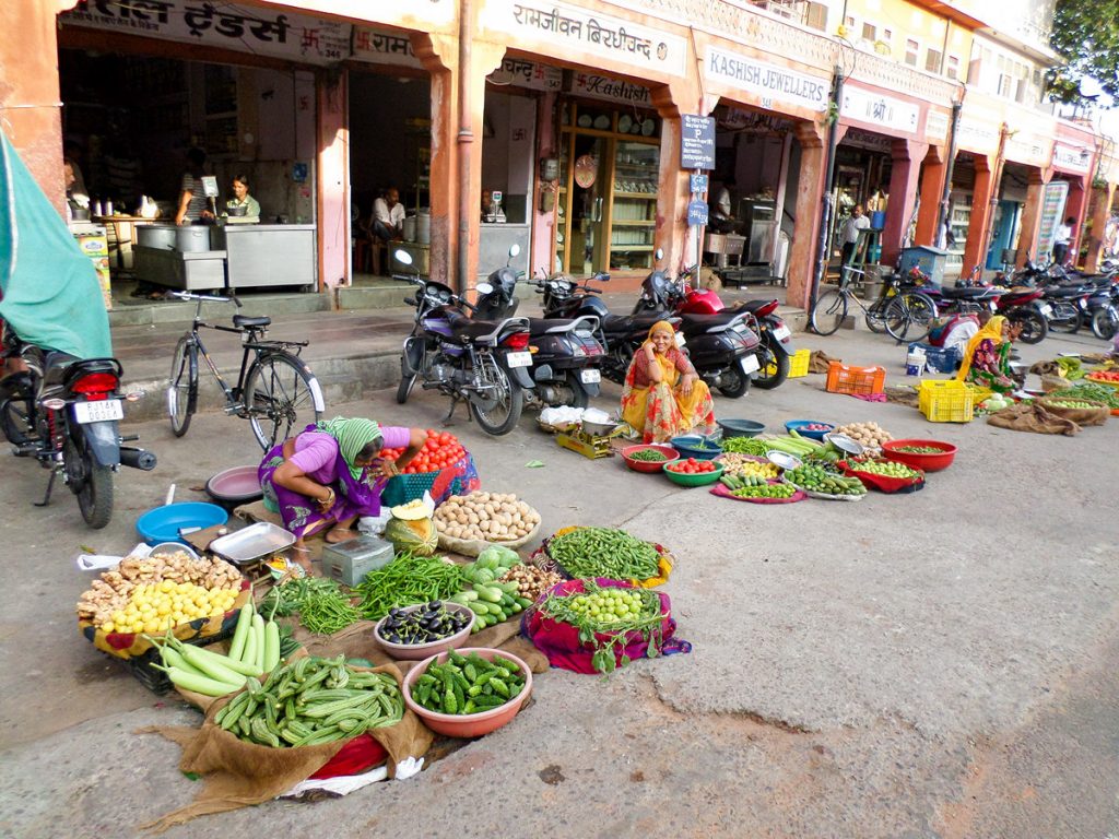 Gemüseverkauf jaipur