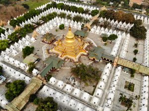 Kuthodaw Pagoda Drone Photo Mandalay
