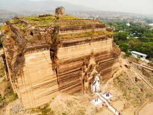 Mingun Pagode Drohne fliegen