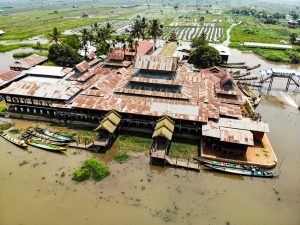 Nga-Phe-Kyaung-Kloster Inle See Drohne Foto