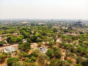 Tempel Alt-Bagan Luftaufnahme