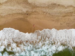 Am Strand liegen