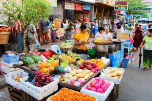 Gemüsestand Yangon