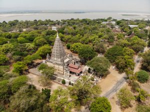 Mahabodhi Tempel aus der Luft