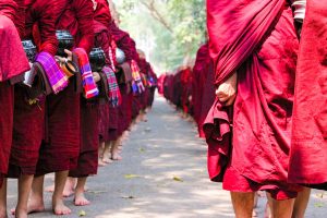 Mönchsspeisung Mandalay