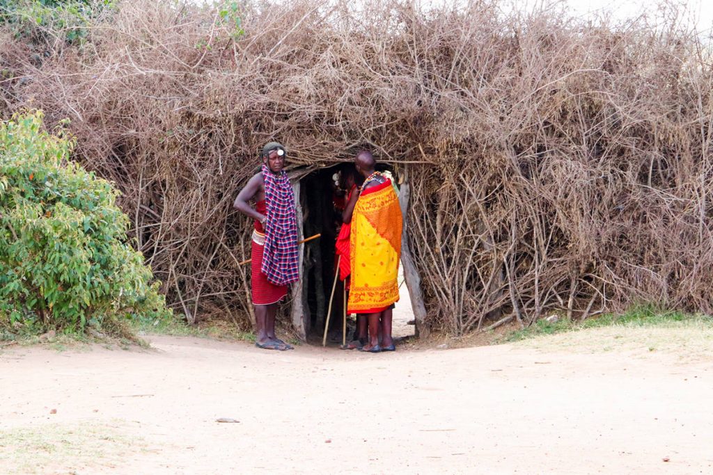 Eingang Masai Dorf