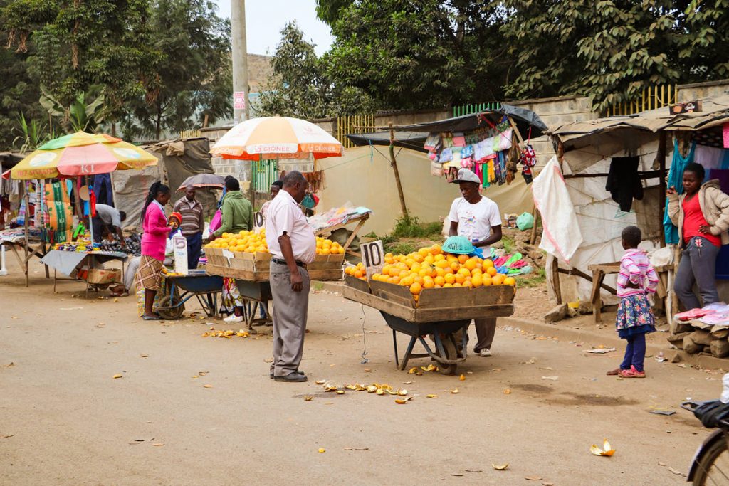 Markt Nairobi Slum