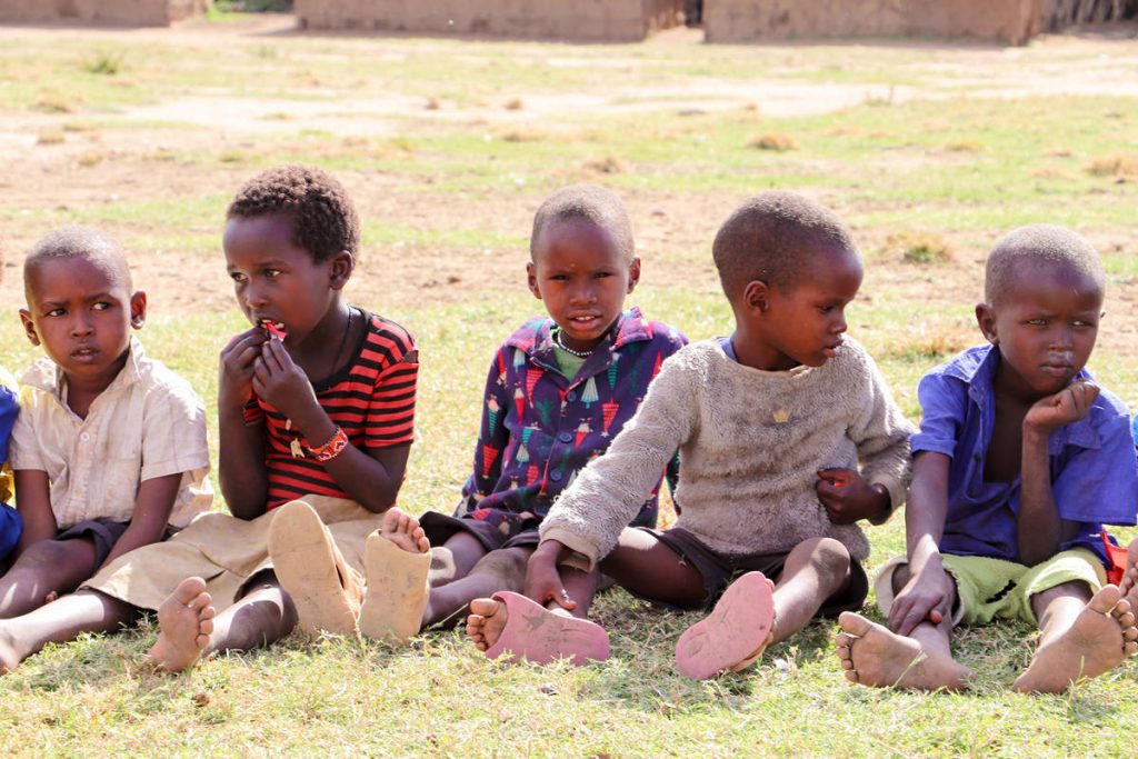 Massai Kinder Dorf