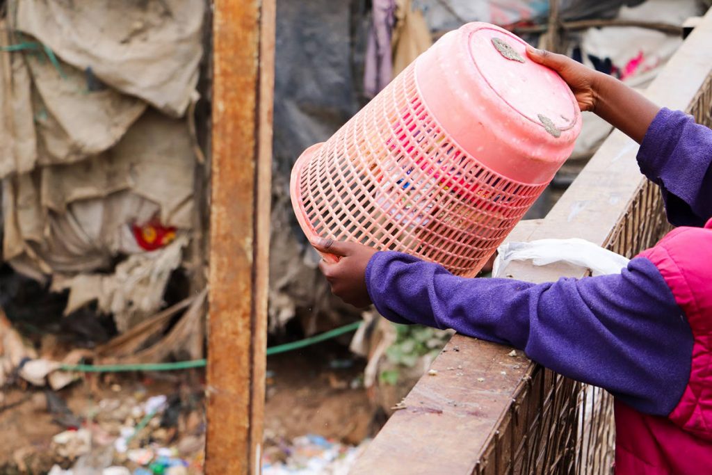 Müllentsorgung Mathare Slum Nairobi