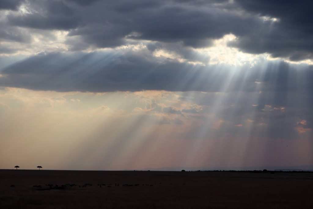 Wolken Himmel Sonnenuntergang Masai Mara
