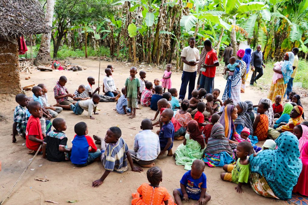 Dorf Kinder Sansibar