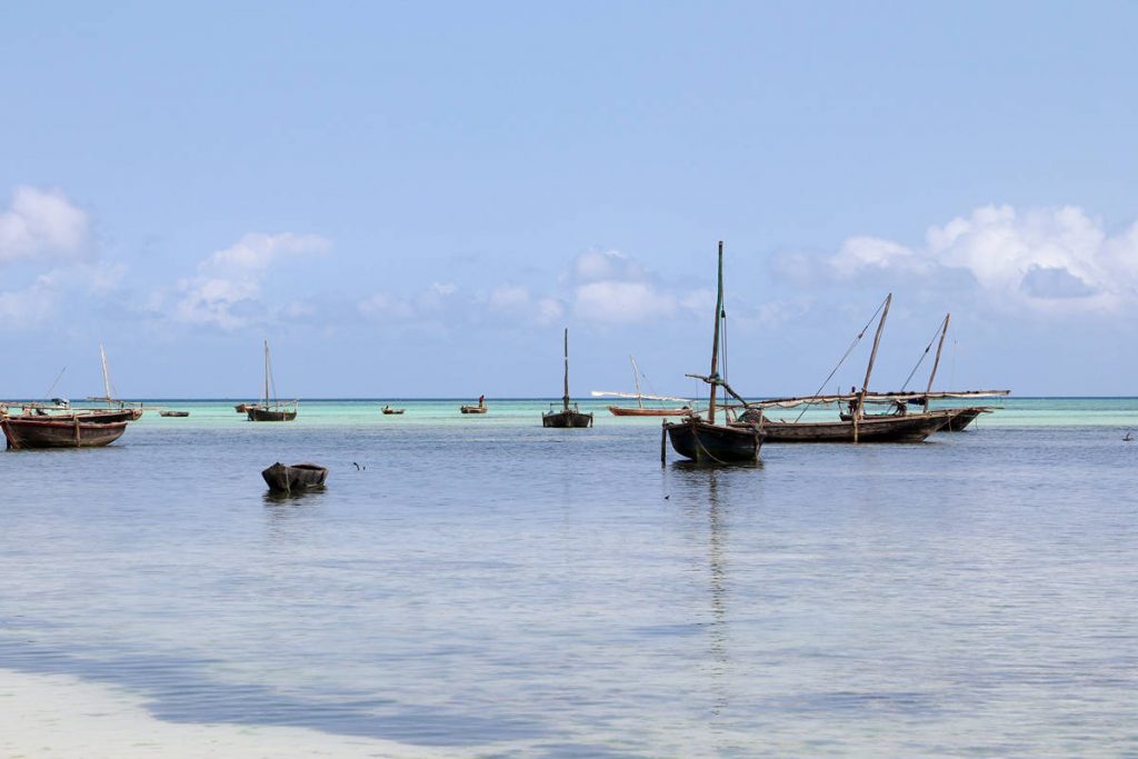 Fischerboote Nungwi Beach