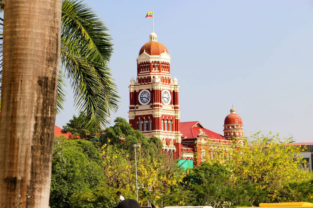 Gerichtsgebäude Yangon Kolonialgebäude