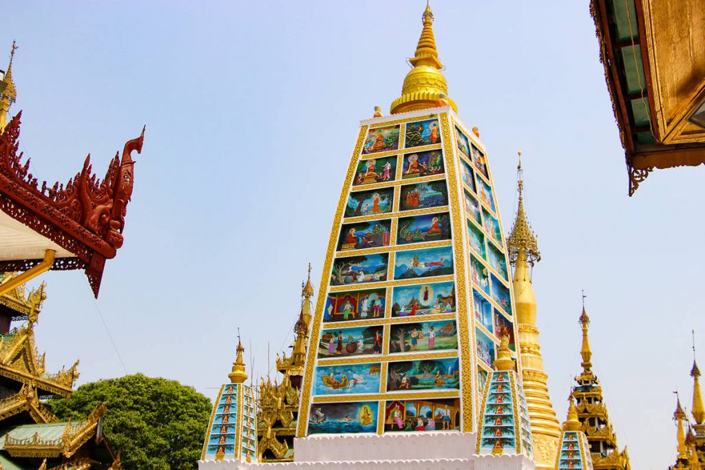 Mahabodhi Style Temple Shwedagon Pagoda