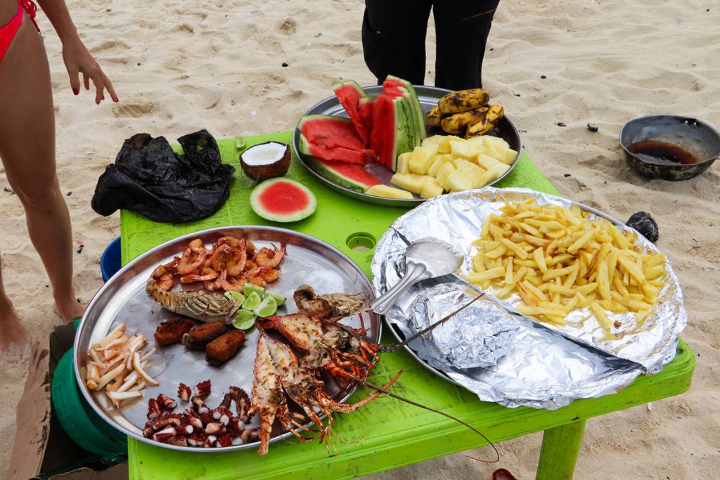 Mittagessen Nakupenda Beach