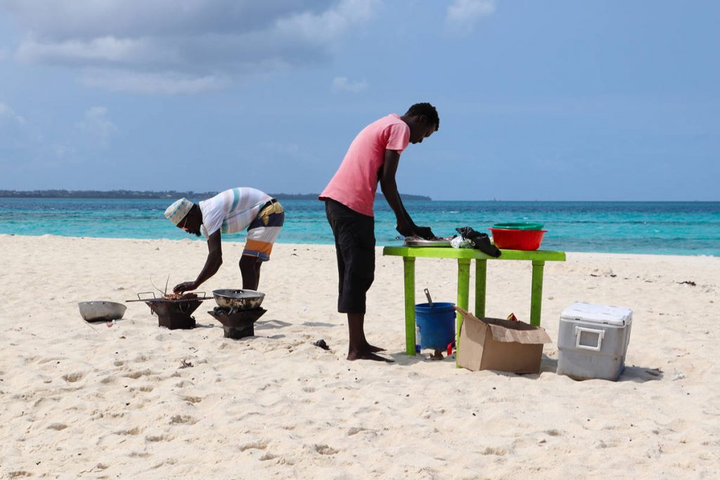 Nakupenda Beach Mittagessen