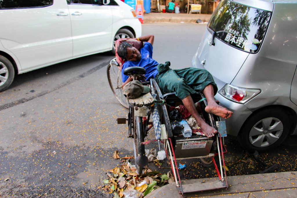 Rikschafahrer Yangon