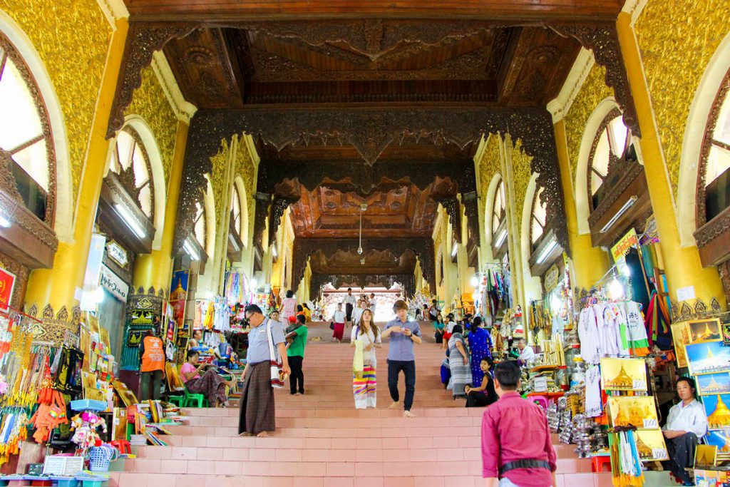 Treppen Shwedagon Pagode