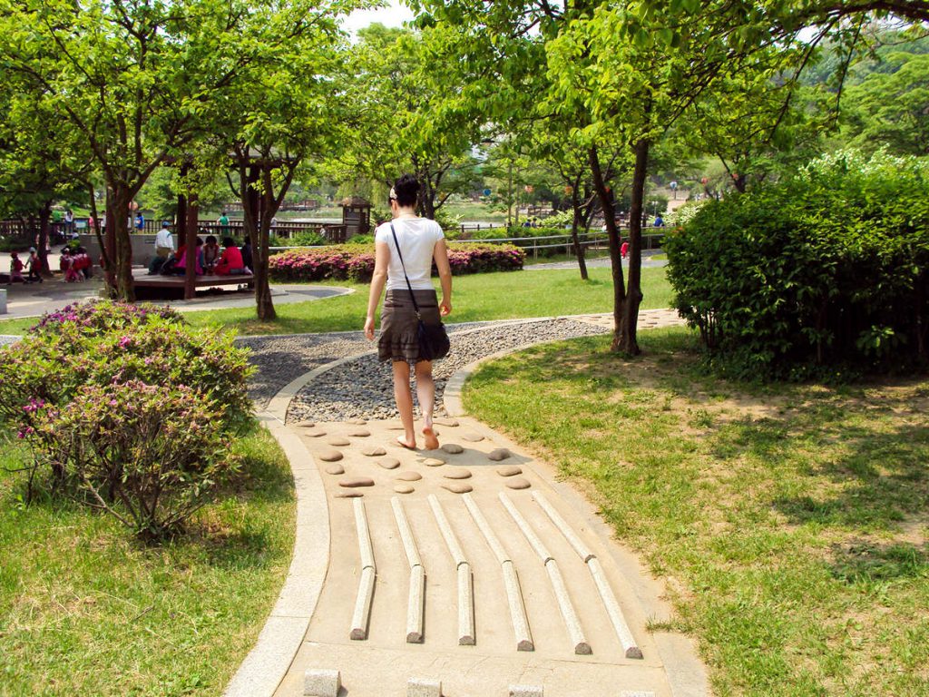 Fußmassage Pfad Boramae Park Seoul