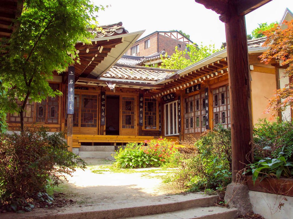 Traditionelles koreanisches Hanok Haus