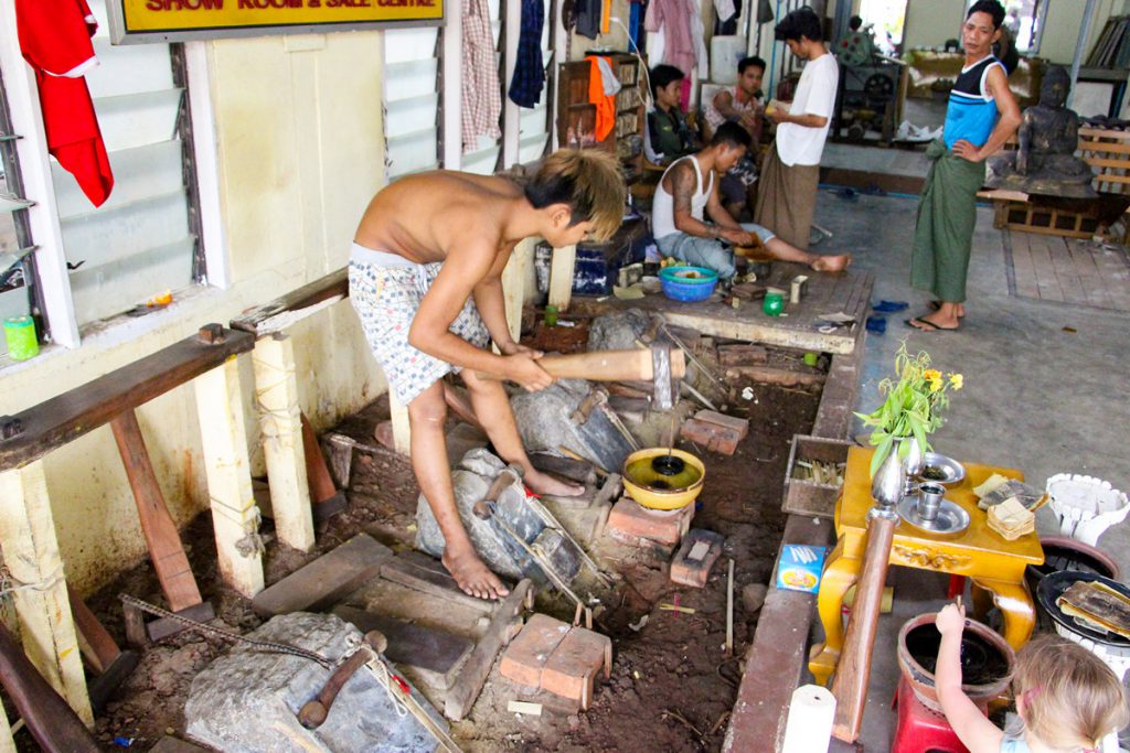 King Galon Gold Leaf Workshop Mandalay