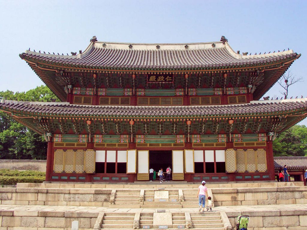 Palast Changdeokgung Injeongjeon Throne Halle