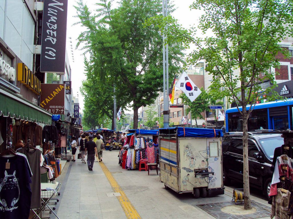 Shopping Straße Itaewon
