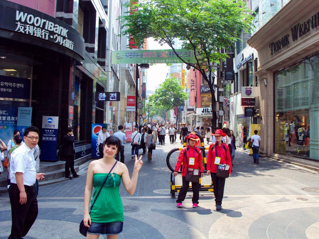 Touristenhelfer Myeong-dong Seoul