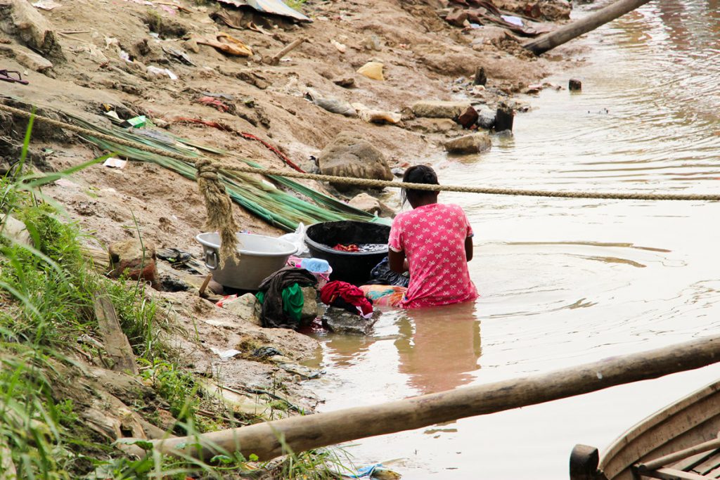 Wäsche waschen Irrawaddy