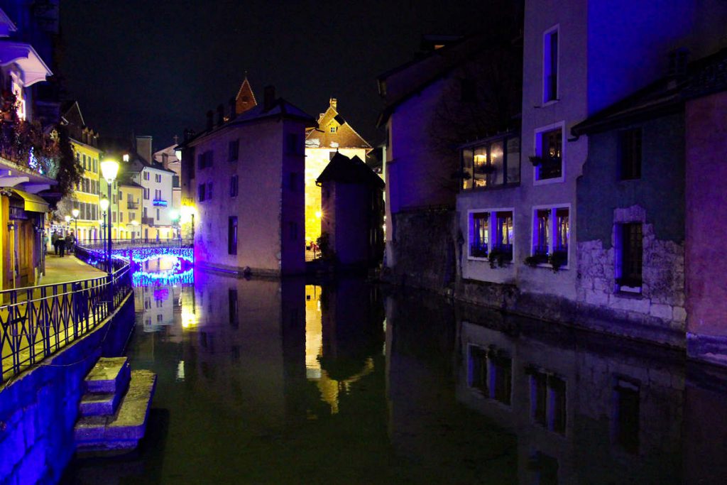 Altstadt Annecy am Abend