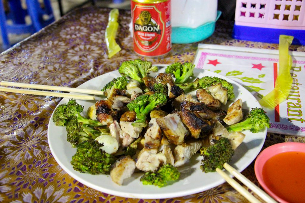 BBQ auf dem Nachtmarkt in Nyaung Shwe