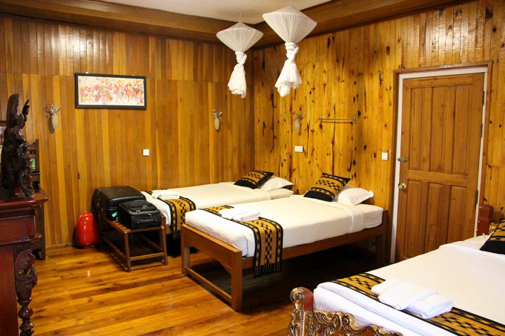 Unser Zimmer im Golden Empress Hotel in Nyaung Shwe