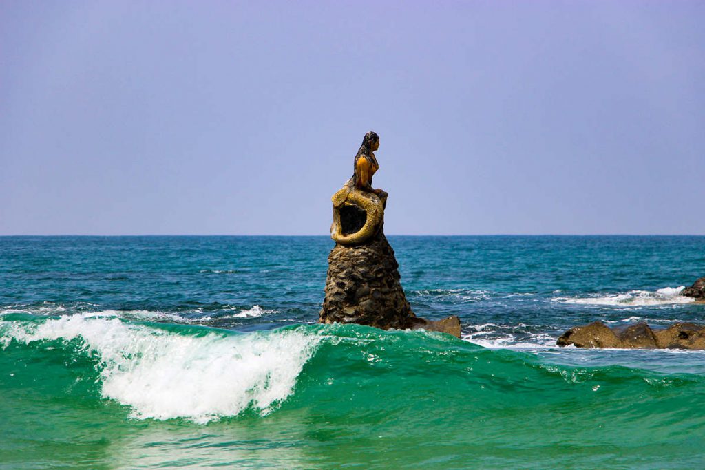 Meerjungfrau-Statue auf Ngapali Beach