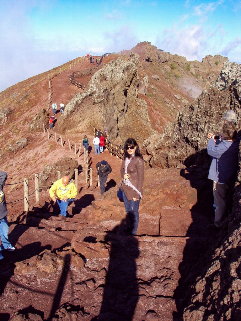 Spaziergang um den Vesuv-Krater