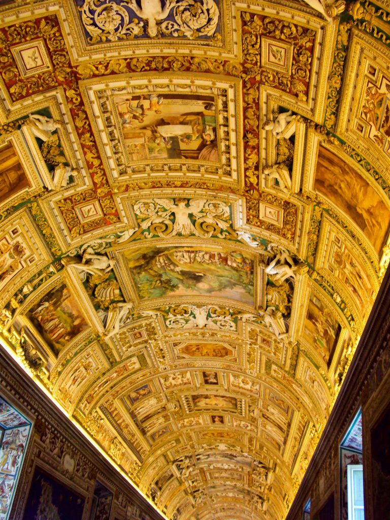 Wandmalerei in den Vatikanischen Museen_rom
