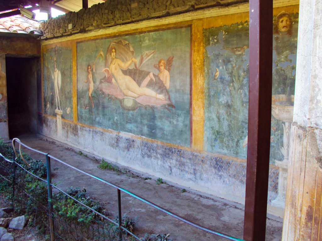 Wandmalerei in Pompei