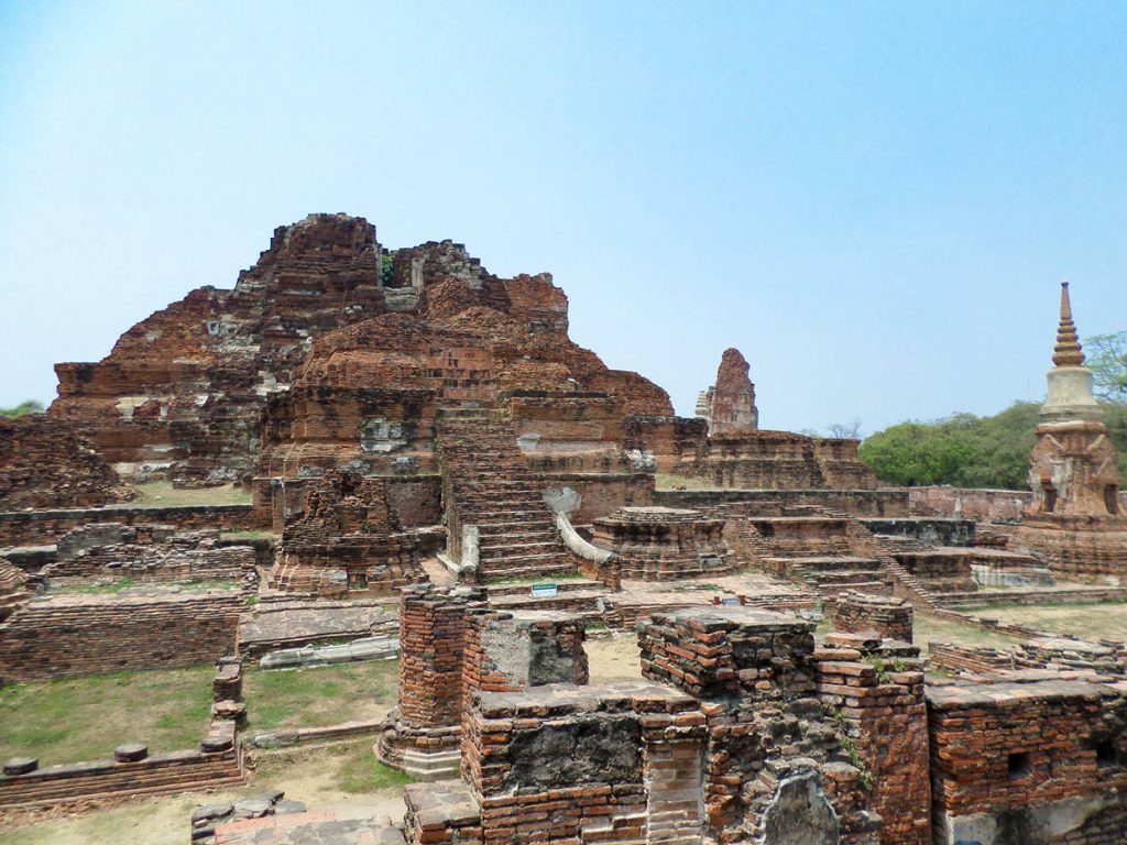 Ruinen von Wat Mahathat in Ayutthaya