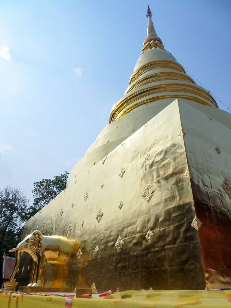 Stupa am Wat Phra Singh in Chiang Mai