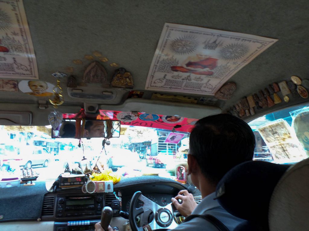 Im Taxi in Bangkok