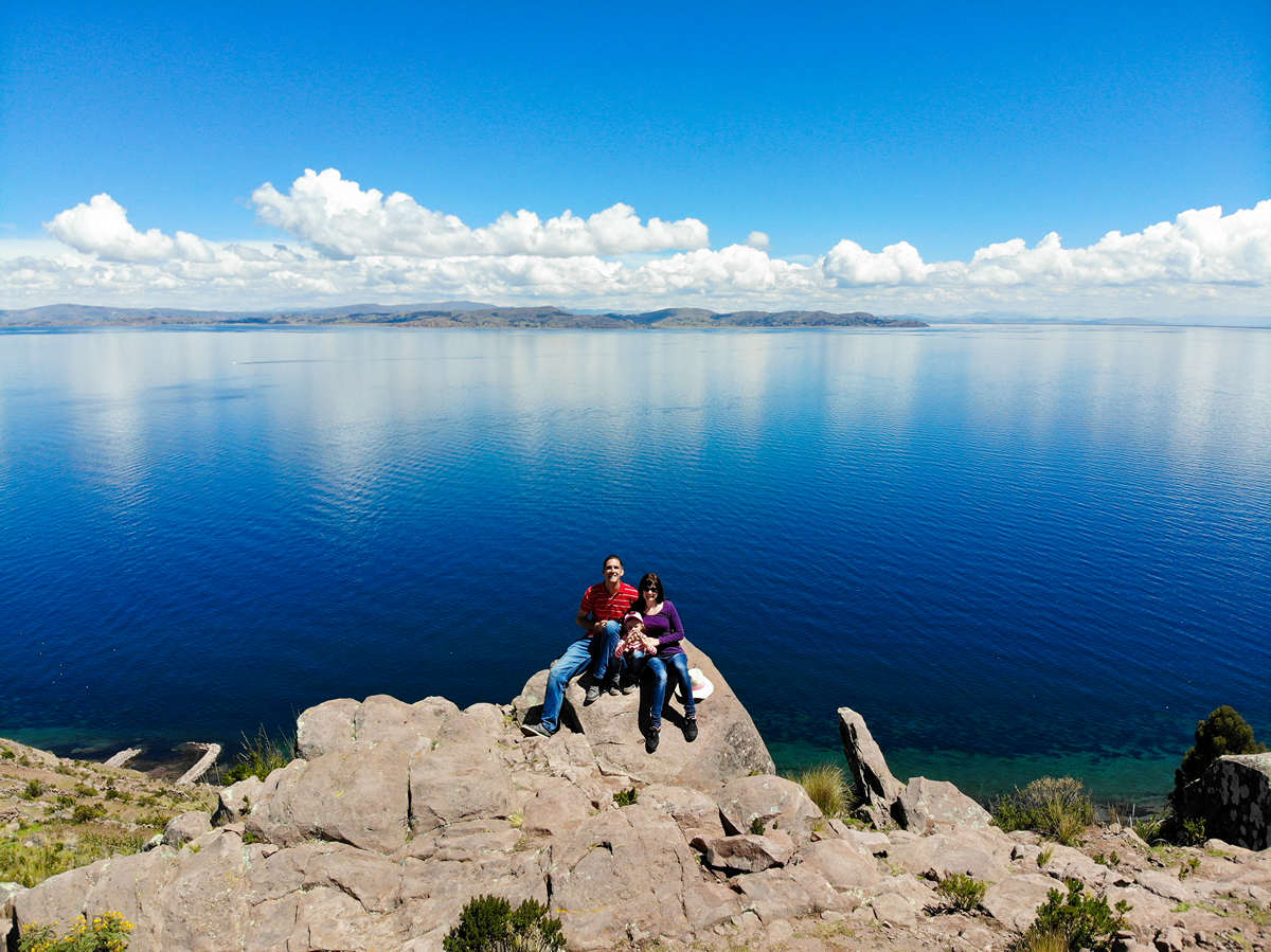 Drohne Foto Taquile Insel