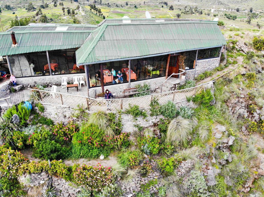 La Granja del Colca Restaurant aus der Luft