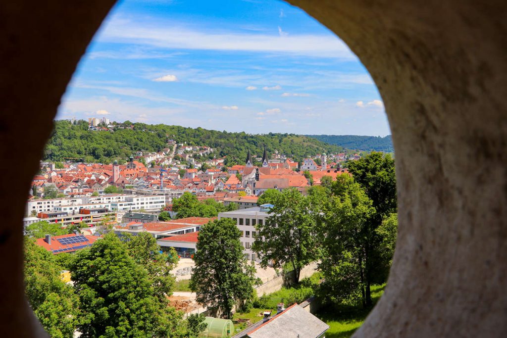 Ausblick auf Eichstätt vom Bastionsgarten